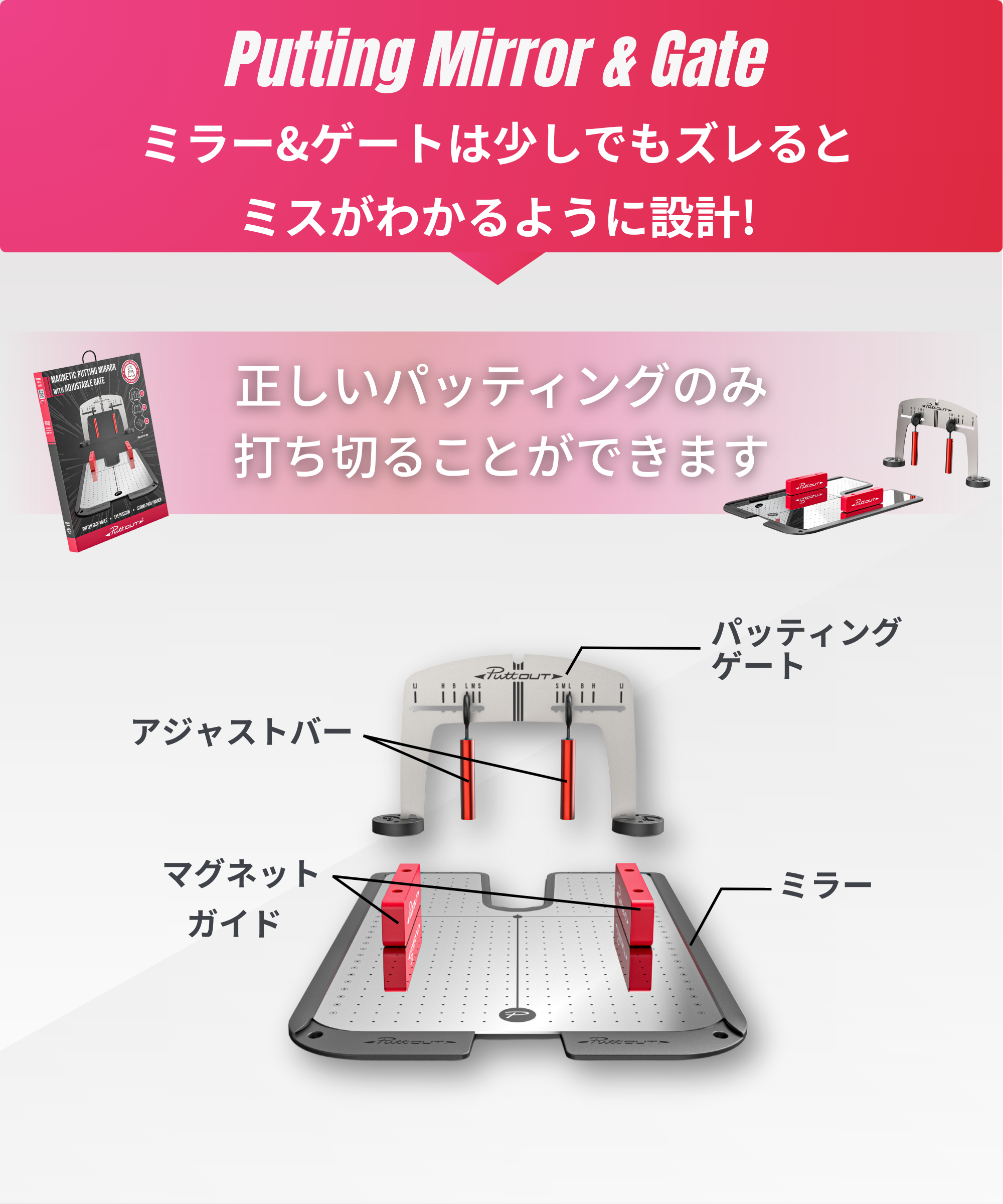 【新品未使用・おまけ付き】プロパスパッティングミラー プロパスパッティングミラー Sports Others 【公式通販】