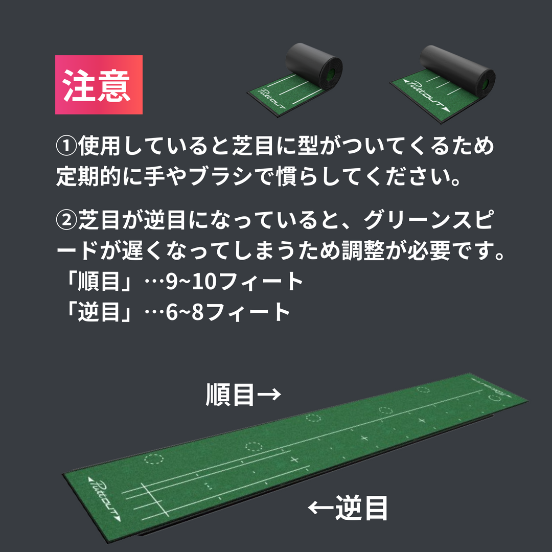 ラージパターマット【おしゃれなパターマットでパター練習の質が ラージパターマット【おしゃれなパターマットでパター練習の質が